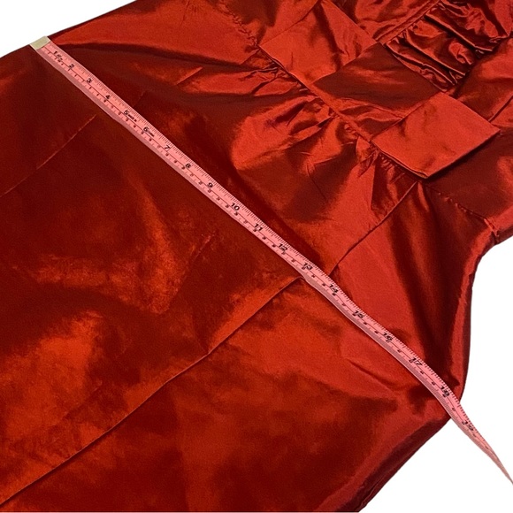 Alfred Sung Garnet Ruffle Halter Neck Sleeveless Midi Cocktail Dress women’s SZ4 - Picture 12 of 13